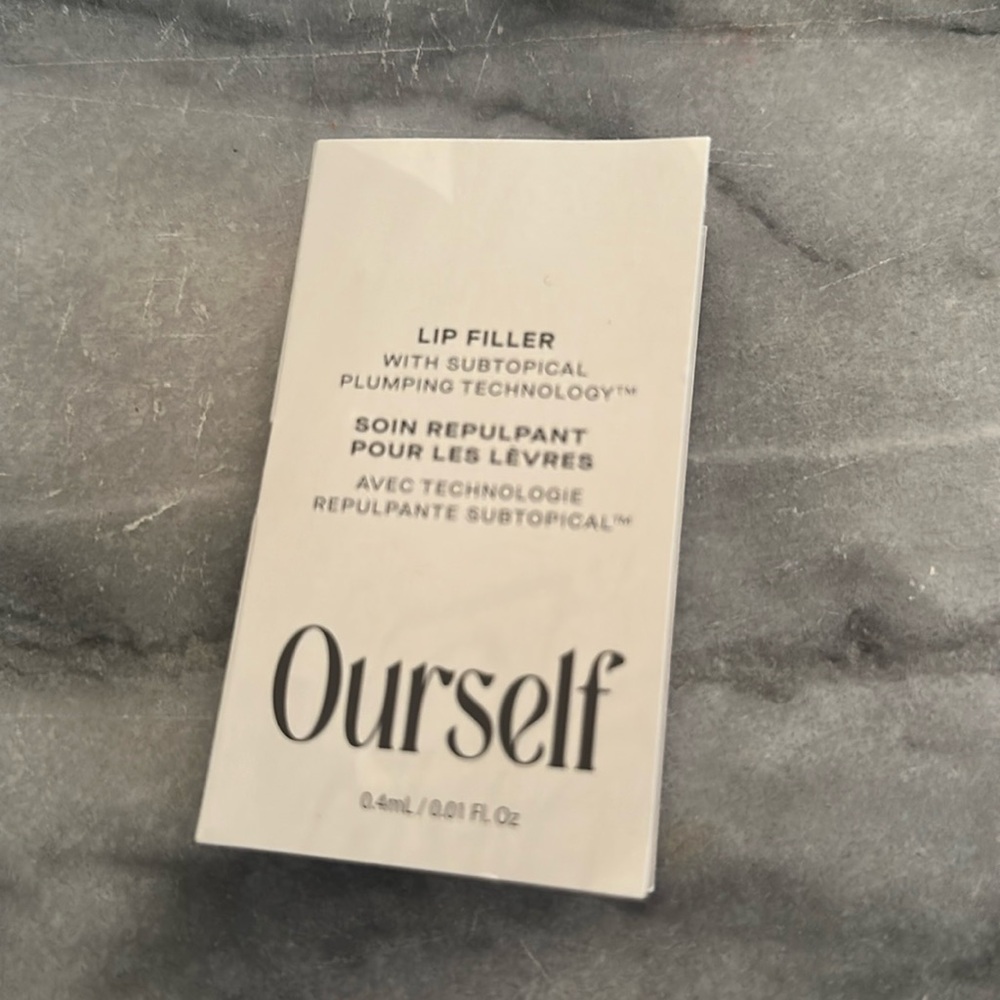 Ourself Lip Filler with subtopical plumping technology .4ml/.01 fl oz